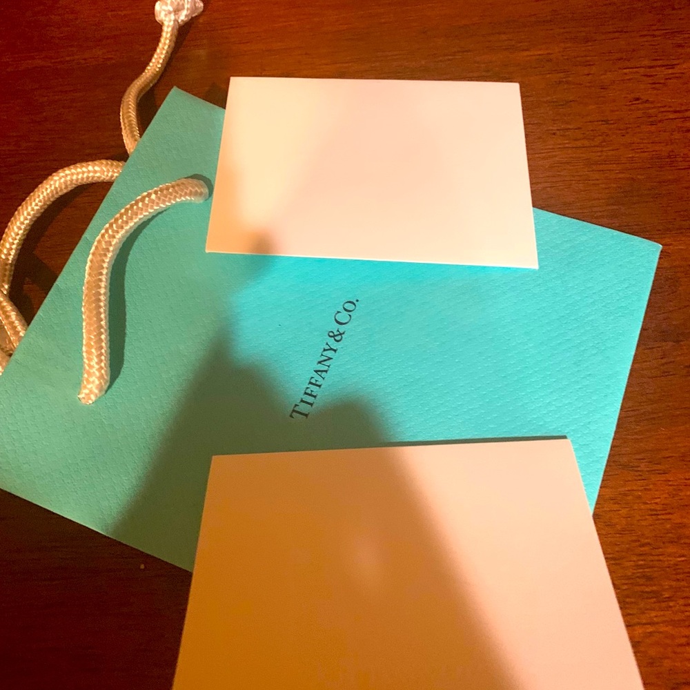 Brand new Tiffany shopping bag with Tissue/ notes
